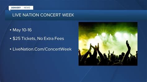 Live Nation Concert Week Offers 25 Tickets YouTube