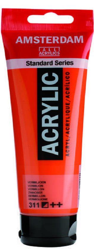 Acrylverf 311 Vermiljoen 120ml Amsterdam 1 Stuk Bol