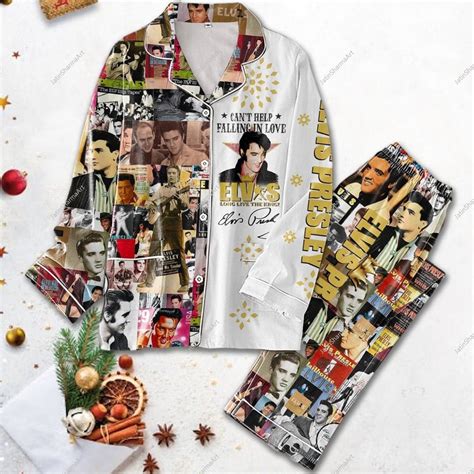 Elvis Presley Pajamas Set Elvis Presley Thick Pajamas Elvis Etsy