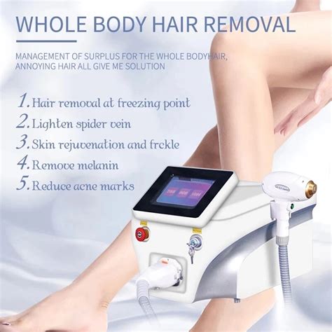 2023 Diode Laser Hair Removel Machine Hair Removal 3 Wavelength 755nm