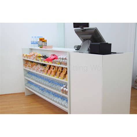 Retail Store Cash Register Counter White Top Sw703