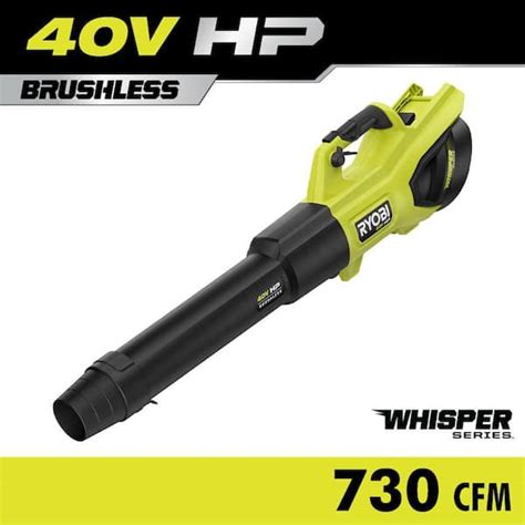 RYOBI 40V HP Brushless 190 MPH 730 CFM Cordless Battery Jet Fan Leaf