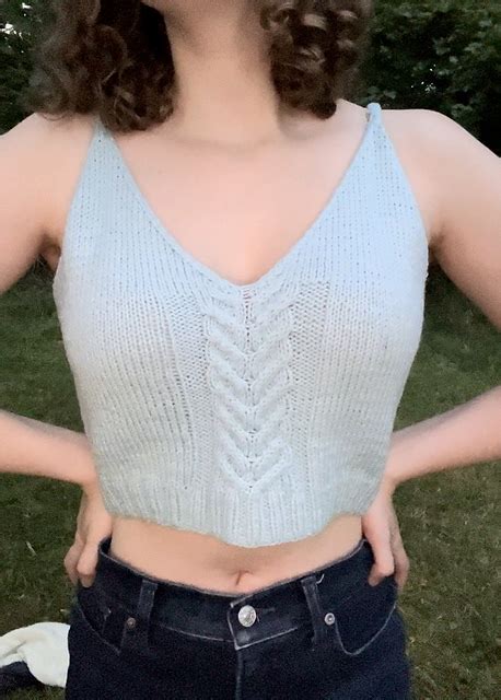 Ravelry Blue Skies Crop Top Pattern By Katrina Barnes