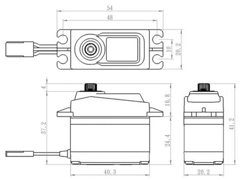 Savox SA 1258TG Digitale Servo Titanium Tandwielen 12kg