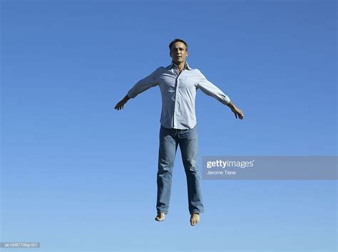 Person Floating On Air Person Silhouette Floating Levitation