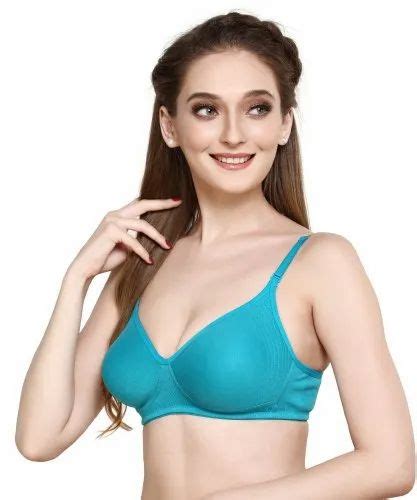 Plain Padded Regular Hosiery Side Support Bra For Daily Wear Size 30