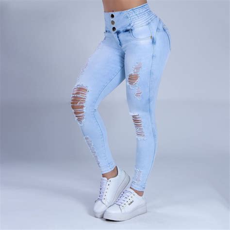 Calça Jeans Feminina Cintura Alta Pit Bull Jeans 32887 Pitbull