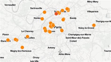 Carte Jo Où Se Trouvent Les Sites Olympiques Prévus Pour Paris 2024