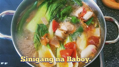 HOW To Cook Sinigang Na Baboy Sa Kamatis Labanos At Pechay