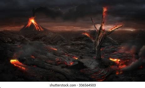 Volcanic Landscape Stock Photo 292824014 | Shutterstock