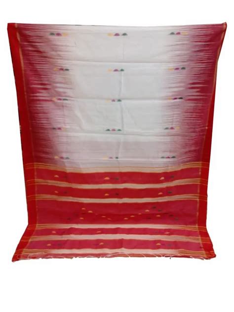 6 3m Printed Party Wear Handloom Cotton Saree At Rs 650 In Kolkata ID