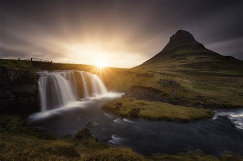 Kirkjufell Iceland Sunset Sunset Scenery Iceland