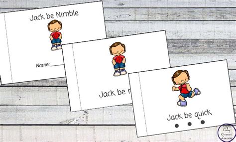 Jack Be Nimble Printable Pack - Simple Living. Creative Learning