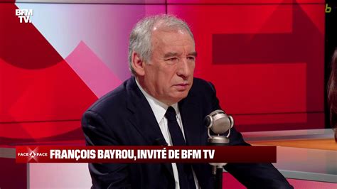 Replay Fran Ois Bayrou Face Apolline De Malherbe Voir L Int Gralit