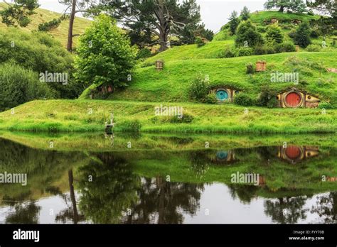 hobbiton movie set Stock Photo - Alamy