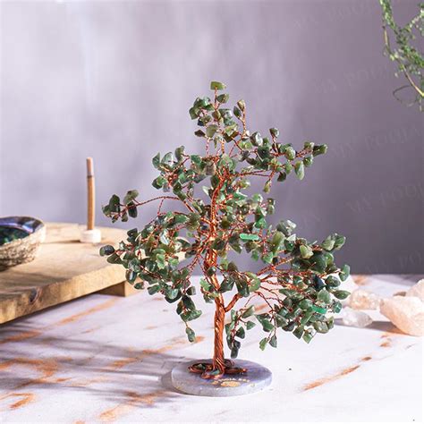 Buy Green Aventurine Feng Shui Tree For Good Luck Online in India - Mypoojabox.in