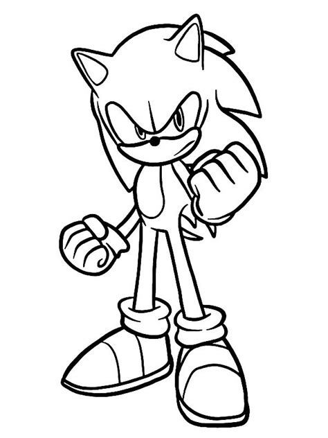 Coloriage De Sonic Imprimer Gratuitement