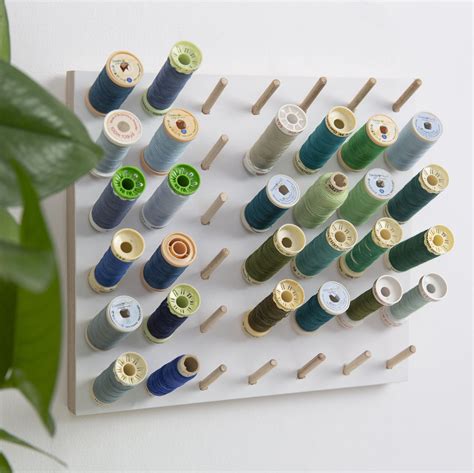 Spool Rack Thread Holder Sewing Pegboard Storage Sewing Room Etsy