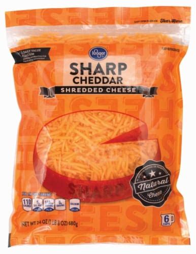 Kroger Shredded Sharp Cheddar Cheese Oz Frys Food Stores