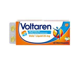 Voltaren Dolo Liquid 25 Mg Weichkapseln 20 Stk Ab 6 48 November