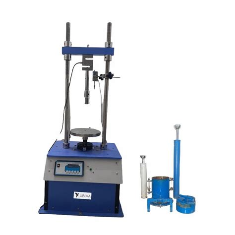 Colored Blue California Bearing Ratio Apparatus 100 Kg Automation