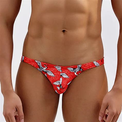 Sexy Mens Swim Briefs Bikini Swimwear Low Waist Swimming Trunks For Man