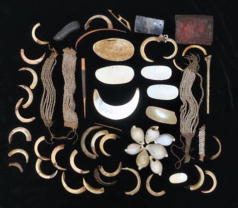 Lot - A Fine Old Collection of Traditional Wealth Objects from New Guinea