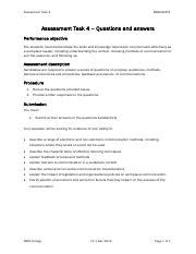 BSBLDR401 Assessment 4 Pdf Assessment Task 4 BSBLDR401 Assessment