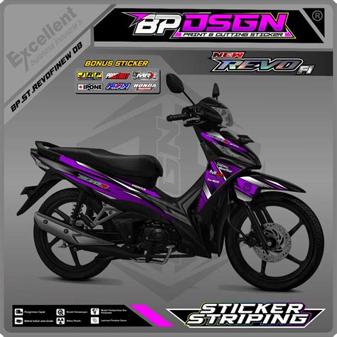 Jual Sticker Striping Revo Fi New Revo Fit Injeksi Desain Racing