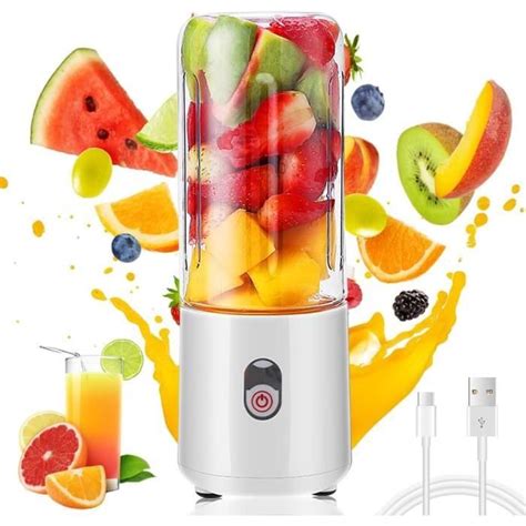 Fengq M Langeur Smoothie Maker Mixeur Portable Ml Usb Mixeur