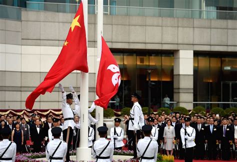 China Hong Kong National Day Flag Raising Ceremony