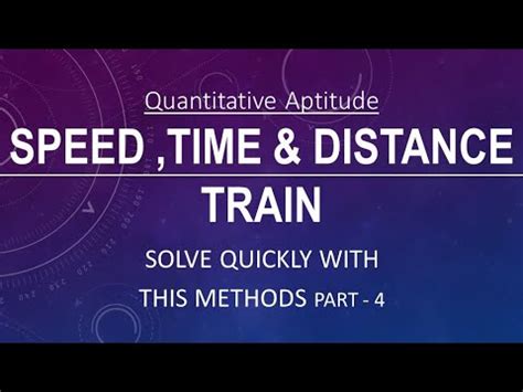 Time Speed And Distance Tricks Problems On Train Placement Tests