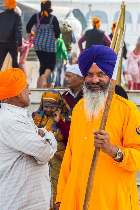 Amritsar India November 21 2011 The Sikh Pilgrim In The Golden