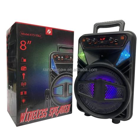 Kts Speaker With Wired Microphone Bt 5 0 Wireless Karaoke Party Speaker