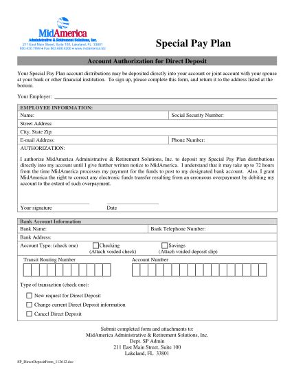 129 Authorization For Direct Deposit Page 2 Free To Edit Download And Print Cocodoc