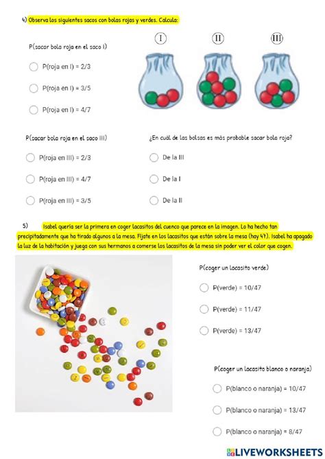 Ejercicio Online De Probabilidad Para Eso Probabilidad Y