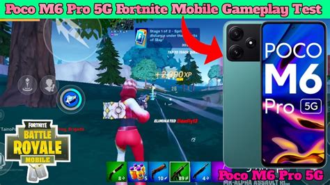 Poco M6 Pro 5G Fortnite Mobile Gameplay Test Poco M6 Pro Fortnite Test