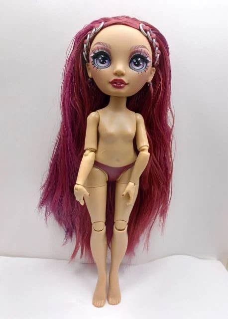 Rainbow High Series Mila Berrymore Nude Doll Burgundy Red Picclick Uk