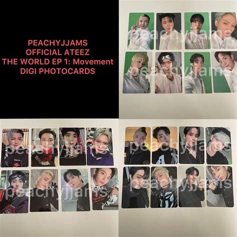 Official ATEEZ Fever The Movement Digi Photocards Etsy