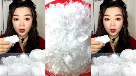 Asmr Hard Ice Eating Crushed Ice Thin Ice Clear Ice Youtube