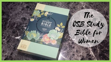 Bible Review The Csb Study Bible For Women Youtube