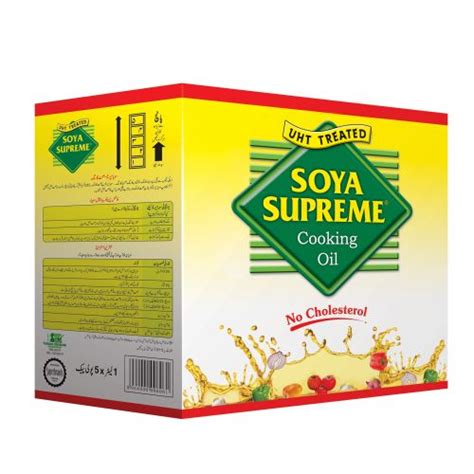 Soya Supreme Cooking Oil 1Ltr X 5 Cooking Oil Gomart Pk