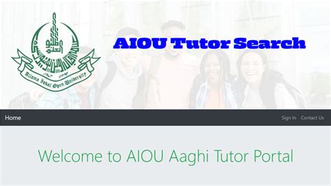 Aiou Tutor Search Online Login Information By Name And Address Pak Word