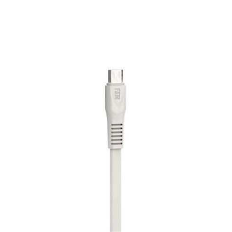 Cabo USB FAM FCA E812 120cm 2A Micro USB Branco The Kase Store