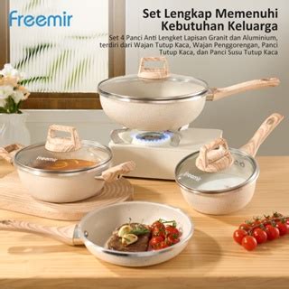 Jual Live Special Bonus Hadiah Freemir Set Pcs Wajan Panci Beige