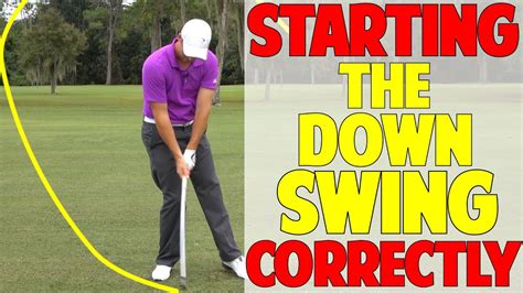 How To Start The Downswing In Golf Youtube