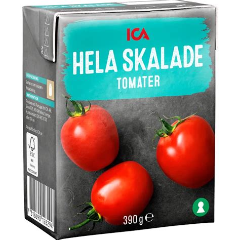 Tomater hela 390g ICA Handla mat online från din lokala ICA butik