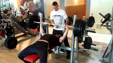 185 Kg Na Płaskiej 407lbs Bench Press Youtube