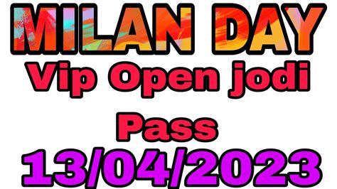 Milan Day Today Jodi Milan Day Fix Open Milan Day Today