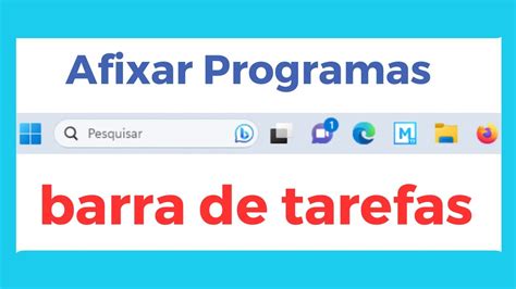 Como Afixar E Desafixar Programas Na Barra De Tarefas Do Windows 11